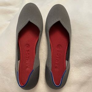 Rothy’s The Flat size 9 1/2 in charcoal